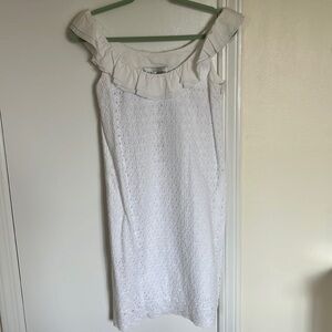 Sara Campbell NEW size 2 eyelet dress with ruffles